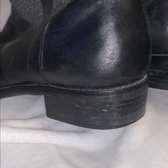 Franco Fortini Black and Gray Over the Knee Boots - Picture 9 of 13